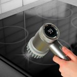 KIK KX3295 Elektrický čistící kartáč s LED 5 v 1, šedý