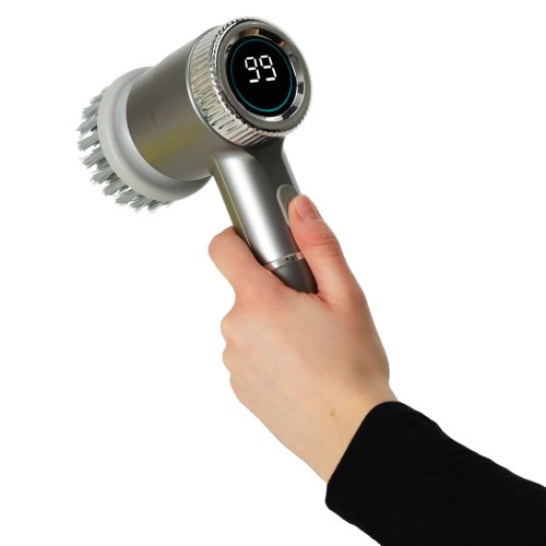 KIK KX3295 Elektrický čistící kartáč s LED 5 v 1, šedý