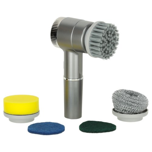 KIK KX3295 Elektrický čistící kartáč s LED 5 v 1, šedý