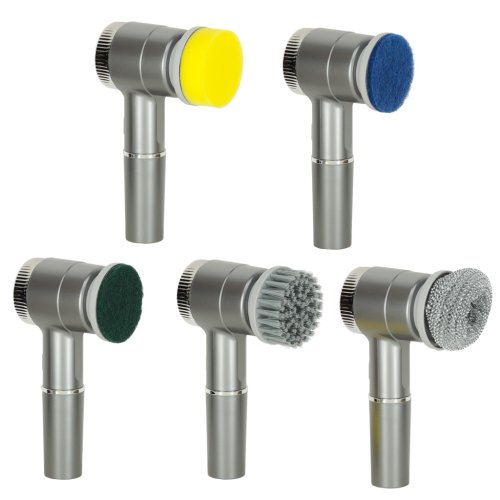 KIK KX3295 Elektrický čistící kartáč s LED 5 v 1, šedý