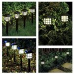 Gardlov 25421 Zahradní solární lampy, 37 cm, IP44, 6 ks