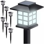 Gardlov 25421 Zahradní solární lampy, 37 cm, IP44, 6 ks