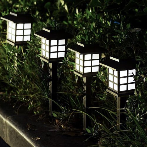 Gardlov 25421 Zahradní solární lampy, 37 cm, IP44, 6 ks