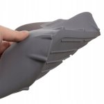 Ruhhy 25464 Silikónová forma na teplovzdušnú fritézu sivá