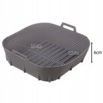 Ruhhy 25464 Silikónová forma na teplovzdušnú fritézu sivá