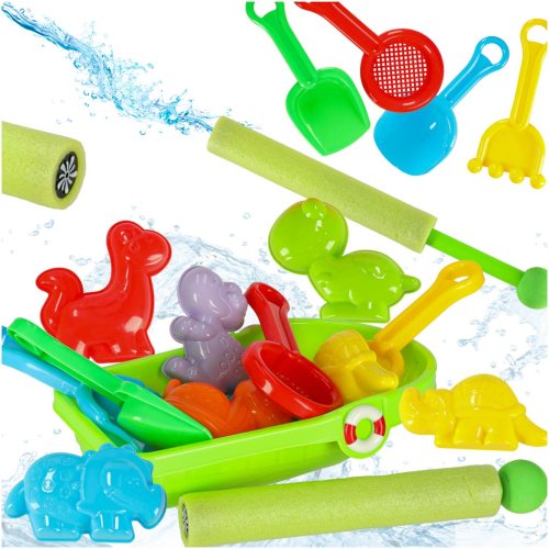 KIK KX3256 Sada na písek pro děti + vodní pistole, 12 ks