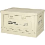 KIK KX3281 Skládací box na kempování 40 x 29 x 24 cm, světle šedý