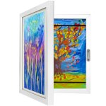 Kruzzel 25418 Umelecký fotorámik 33 x 24 x 3 cm, A4, biely