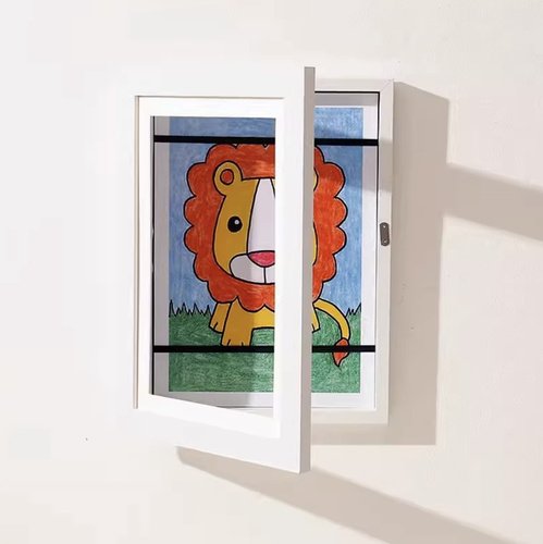 Kruzzel 25418 Umelecký fotorámik 33 x 24 x 3 cm, A4, biely