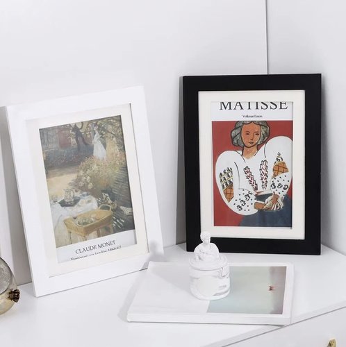 Kruzzel 25419 Umělecký fotorámeček 33 x 24 x 3 cm, A4, bílý