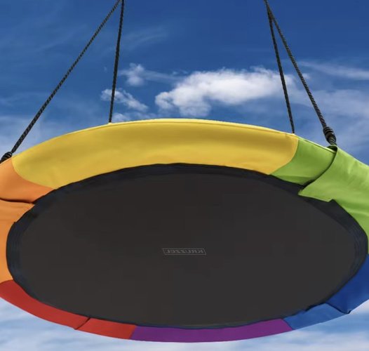 Kruzzel 25285 Houpací kruh 100 cm duhový