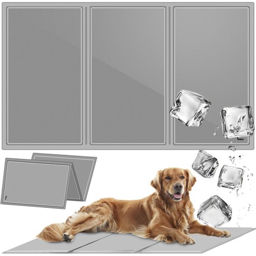 Purlov 25537 Chladicí podložka pro psa nebo kočku 110 x 70 cm šedá
