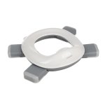 Kruzzel 25510 Dětský skládací nočník 2 v 1, šedobílý