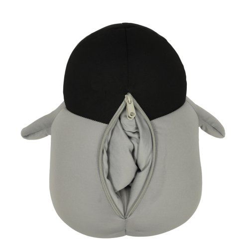 KIK KX3214 Cestovní polštářek ve tvaru tučňáka 2 v 1