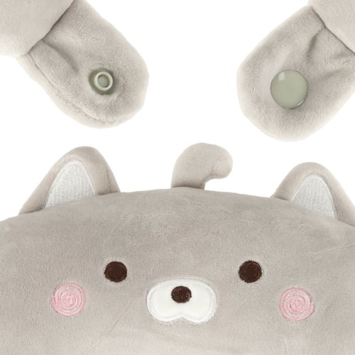 KIK KX3214 Cestovný vankúš v tvare mačky 2 v 1