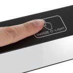 Izoxis 24736 Multifunkční zrcadlové hodiny s budíkem a teploměrem černé