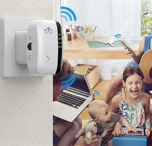 APT AK339A WiFi zesilovač signálu, 300Mb/s, černý