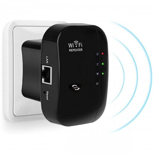APT AK339A WiFi zesilovač signálu, 300Mb/s, černý