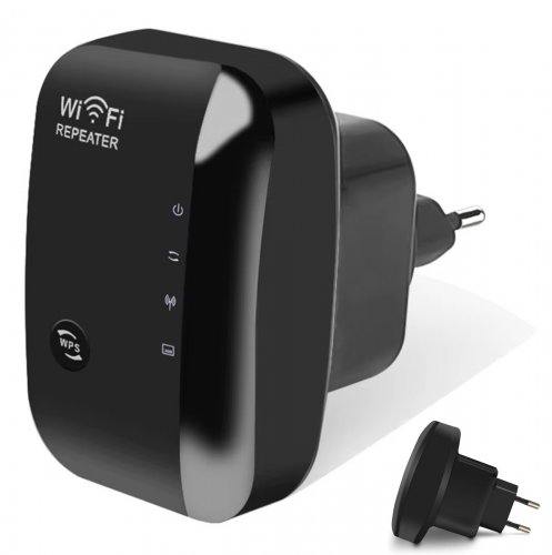 APT AK339A WiFi zesilovač signálu, 300Mb/s, černý
