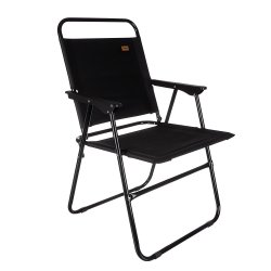 Trizand 25470 Křeslo skládací rybářské, kempingové, 150 kg, černé