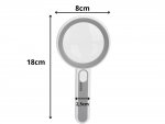 Verk 09205 Lupa s 16x LED osvetlením, 6x - 12x, biela
