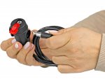 Verk 14551 Zámok na bicykel - kábel, 120 cm, 2 kľúče, čierny