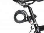 Verk 14551 Zámok na bicykel - kábel, 120 cm, 2 kľúče, čierny