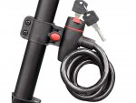 Verk 14551 Zámok na bicykel - kábel, 120 cm, 2 kľúče, čierny
