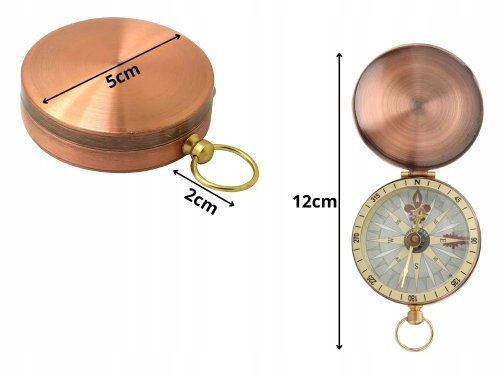 Verk 14593 Kompas v uzavíratelném kovovém pouzdru 5 cm