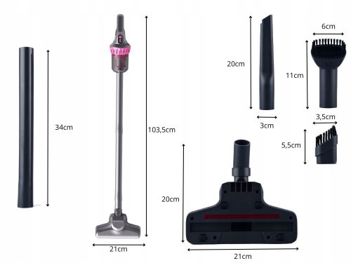 Verk 27405 Bezvreckový ručný vysávač 100 W, 4 hubice