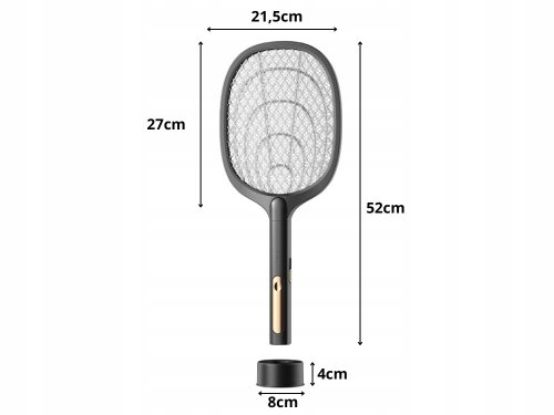 Verk 24062 Plácačka na mouchy elektrická s UV světlem černá