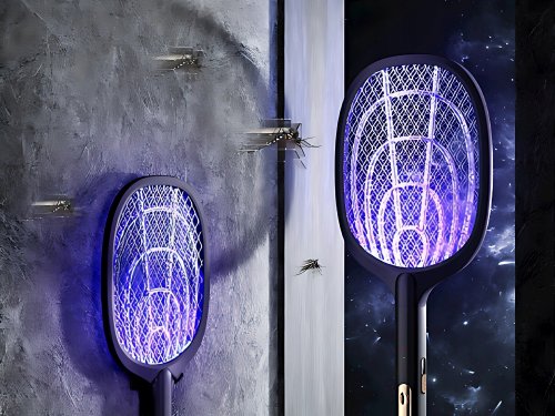 Verk 24062 Plácačka na mouchy elektrická s UV světlem černá