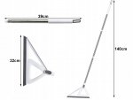 Verk 27458 Stierka na podlahy 140 cm, bielo-sivá