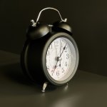 Izoxis 25473 Retro analógový budík s LED podsvietením 12,5 x 9 cm čierny