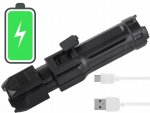 Verk 08382 LED baterka ZOOM XPE, USB čierna