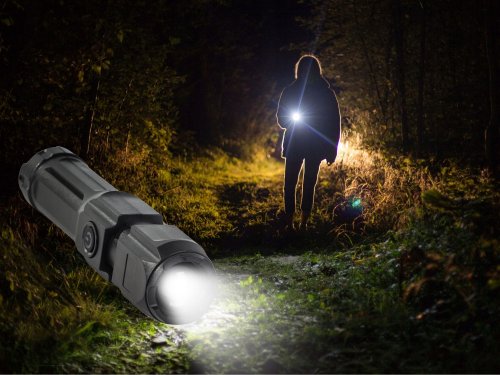 Verk 08382 LED baterka ZOOM XPE, USB čierna