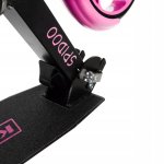 Kruzzel 25628 Skládací koloběžka Spidoo, černorůžová