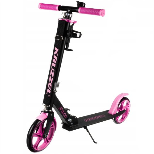 Kruzzel 25628 Skládací koloběžka Spidoo, černorůžová