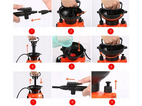 Verk 11429 Tlakový ruční postřikovač 8L oranžový