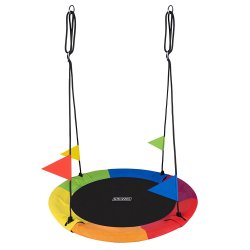 Kruzzel 25284 Hojdací kruh 110 cm dúha