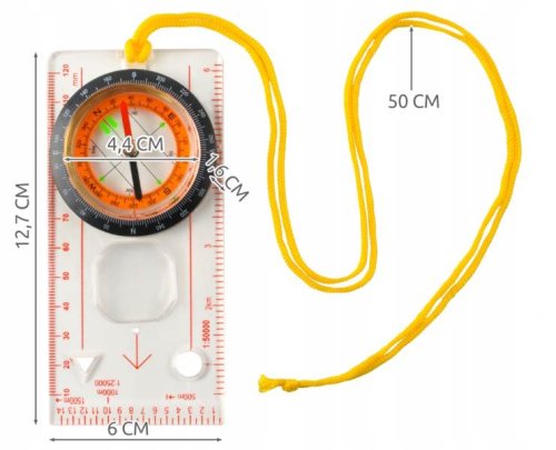 Trizand 7953 Kompas mapový s lupou 3 ks