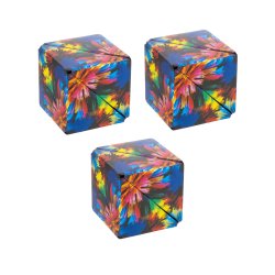 Kruzzel 24743 Antistresová magnetická kostka 3 ks