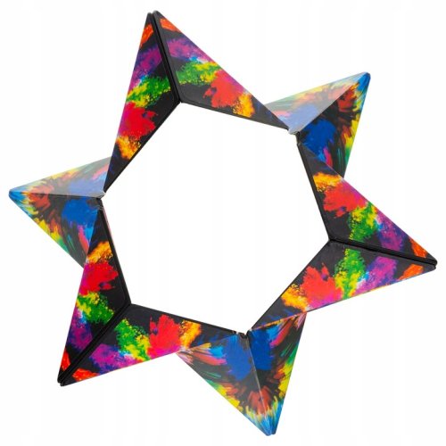 Kruzzel 24743 Antistresová magnetická kostka 3 ks