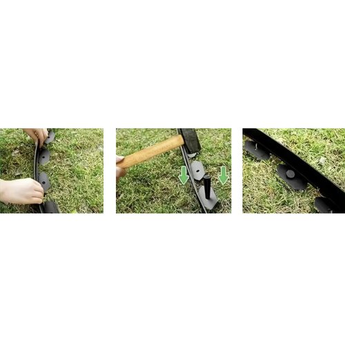 Gardlov 24561 Záhradný plastový obrubník 40 mm, 10 m s kolíkmi