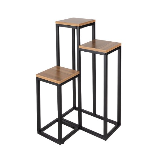 Ruhhy 25626 Stojan na kvety 67 x 34,5 x 34,5 cm, hnedý