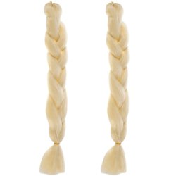 Soulima 23556 Vlasy Kanelové syntetické Copánky blond, 2 ks