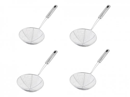 Pronett XJ5270 Kuchynská naberačka na vyprážanie, penová, 15 cm, nerezová oceľ, 4 ks