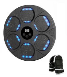 Gordon G860 Elektronický nástenný boxerský terč s rukavicami, Bluetooth, čierny