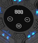 Gordon G859 Elektronický boxerský nástenný terč s rukavicami, Bluetooth, čierny