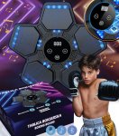 Gordon G859 Elektronický boxerský nástenný terč s rukavicami, Bluetooth, čierny